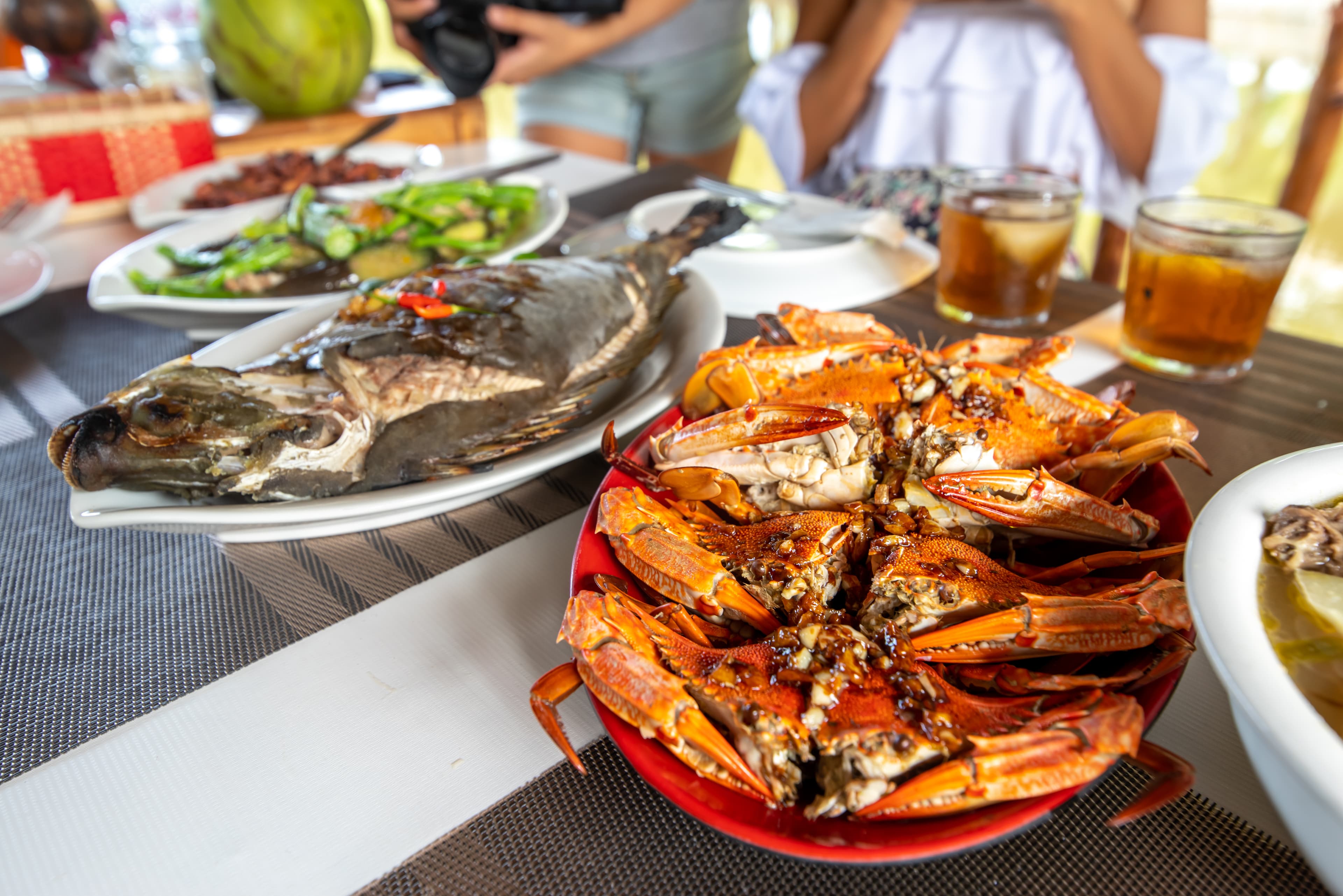 Steamed Alimango (Mud Crab) with Garlic Butter