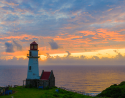 Tayid Lighthouse scenic sunrise view